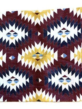 IKEA Pillow Cover Aztec Southwest Decor FRANSINE Jacquard WOOL Blend 20" Square